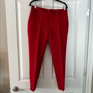 Banana Republic Women's Vibrant Red Cropped Pants